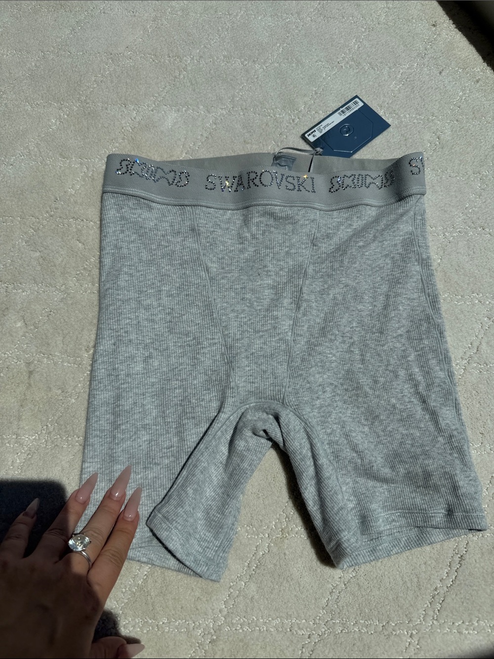 Swarovski SKIMS grey Shorts